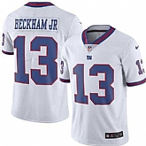 Nike Men & Women & Youth Giants 13 Odell Beckham Jr White Color Rush Limited Jersey,baseball caps,new era cap wholesale,wholesale hats